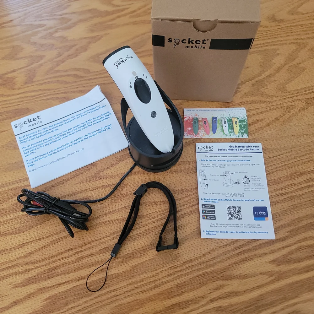 White and Black Barcode Scanner - Picture 2 of 8